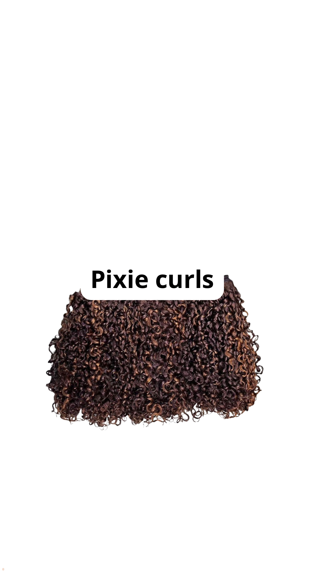 Highlight pixie curly bundles