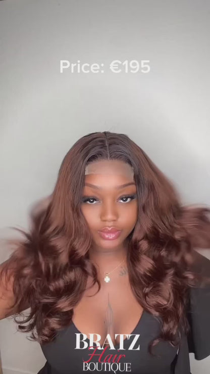 Brown Layered Closure Wig