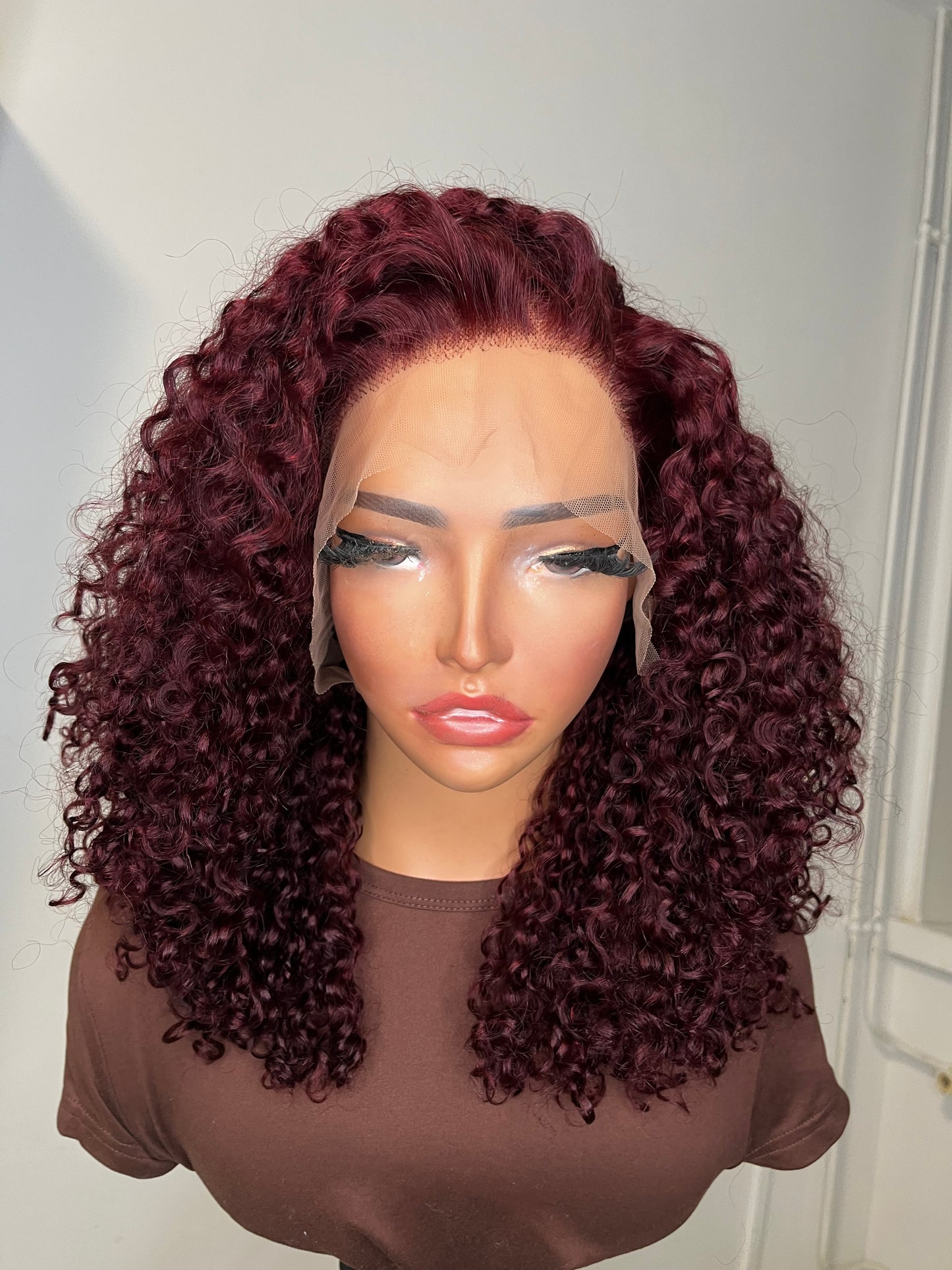 Wine Pixie Frontal Wig